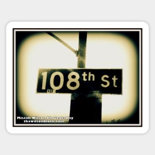 108th Street1, Los Angeles, California by Mistah Wilson Sticker